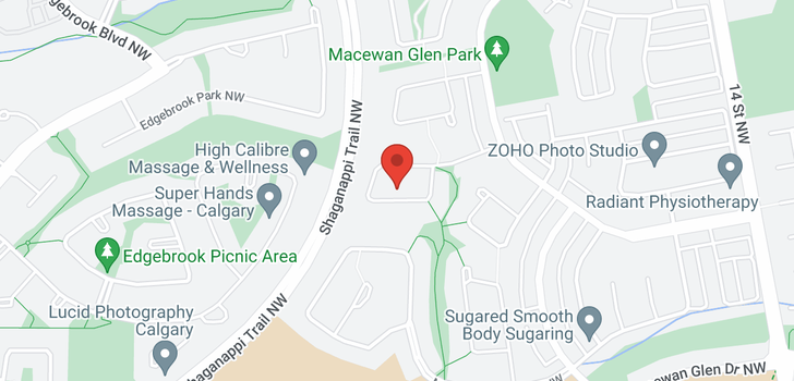 map of 147 Macewan Park Rise NW